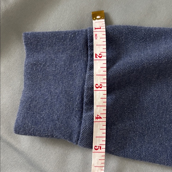 Ralph Lauren Blue Polo Bear Ski Mesh Sweater Shirt Size 14-16/L 100% Cotton - Picture 10 of 13